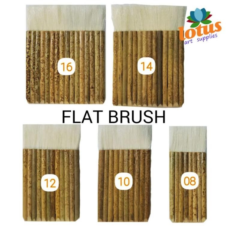 

Ter-98 Lotus Bamboo Flat Brush Kuas Bambu Sejajar Ter-98