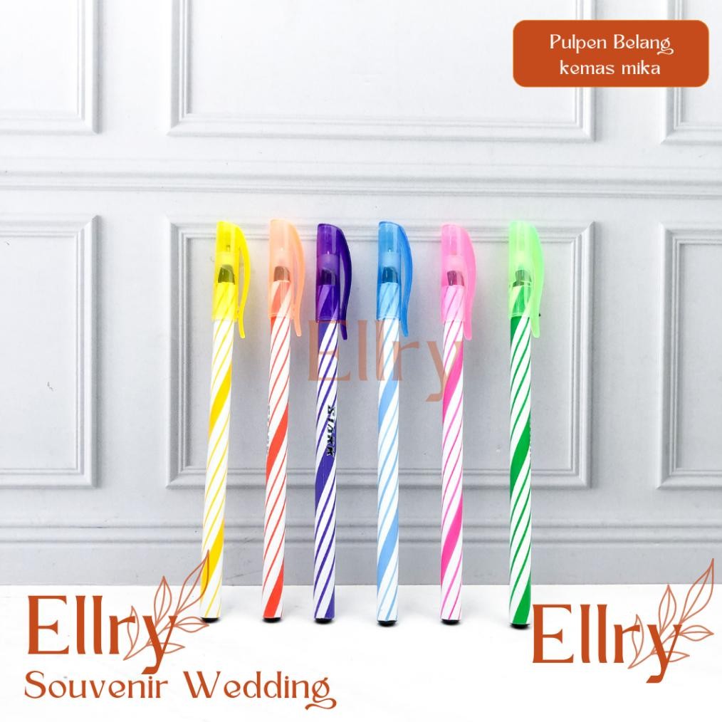 

COD ( Isi 50 pcs ) Souvenir Pulpen Pen Bolpoint ULIR Kemas Mika WTG-37