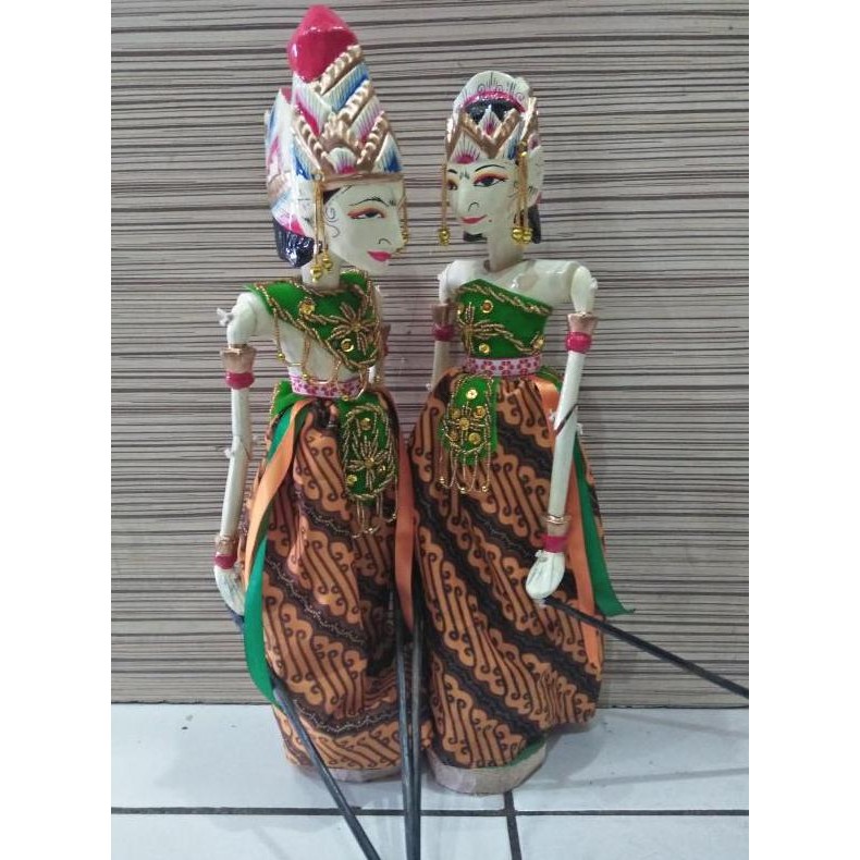 langsung order saja] wayang golek rama sinta,wayang golek sepasang tokoh rama dan sinta 35cm