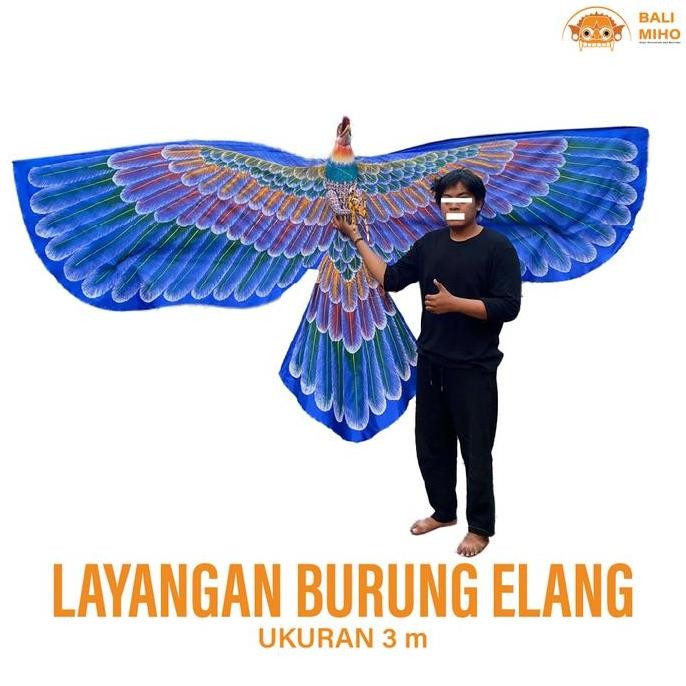 Produk Unggulan] Layangan Burung Elang 3 meter - Layangan Rajawali - Layangan Kain
