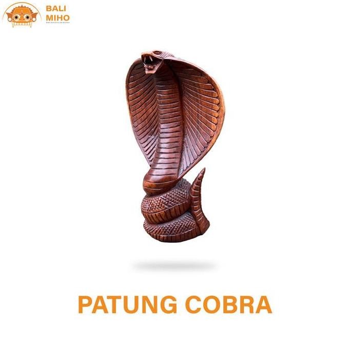 *****] Patung Ular Cobra Kayu - Patung Kobra - Patung Ular Kayu