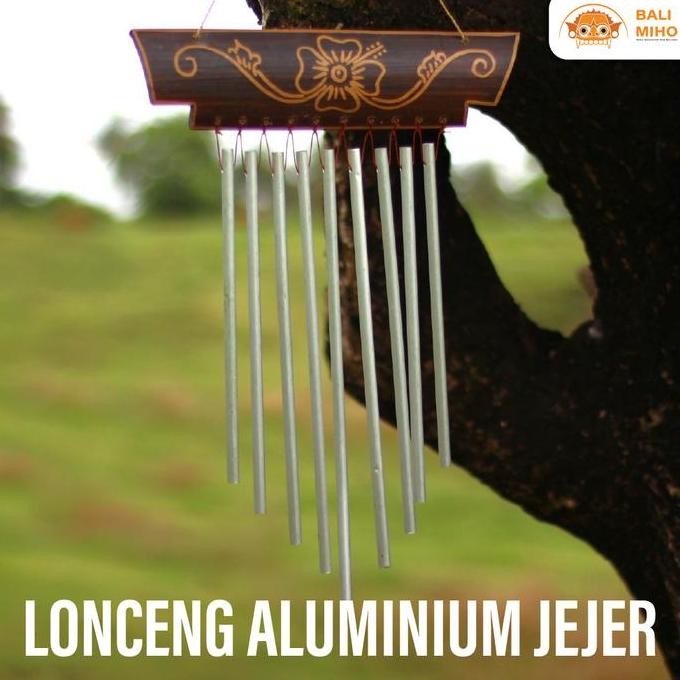*****] Lonceng Angin Aluminium Kayu Batik Klintingan Wind Chimes Lonceng Besi
