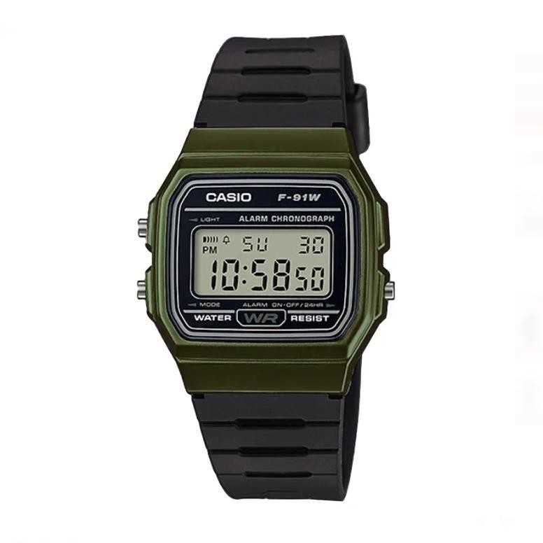 Jam Tangan Casio 100% Original F-91WM-3ADF F91WM 3A 3