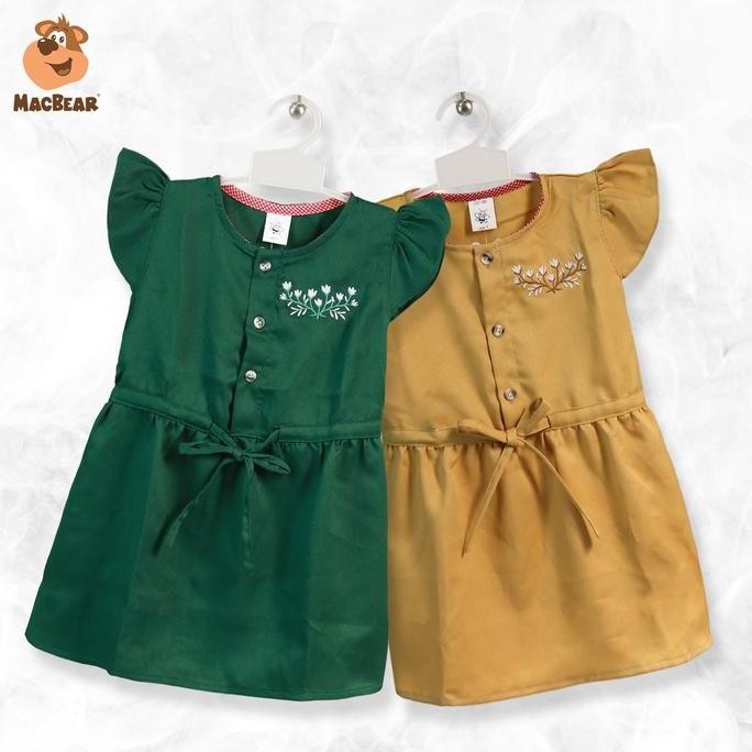 MacBee Baju Anak Perempuan Dress Anak Princess C Maliha Flowers