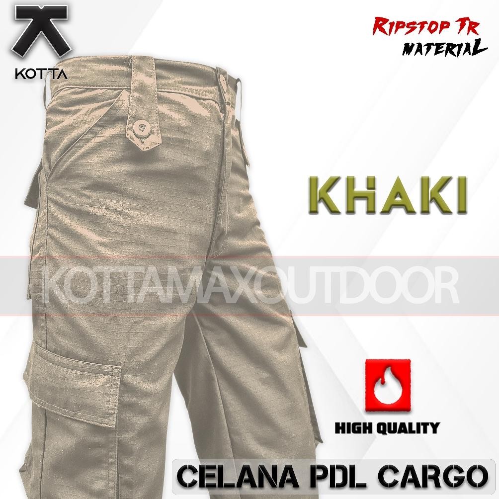 Hot Sale CELANA PDL KHAKI PANJANG CARGO LAPANGAN KHEKI CREAM KREM KERJA RIPSTOP PRIA WANITA ..