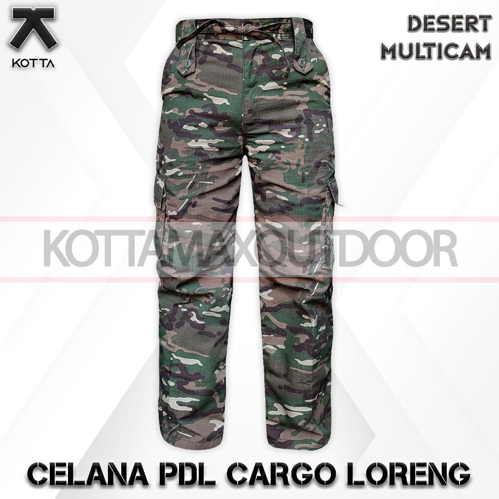 Hot Sale - CELANA PDL LORENG MULTICAM  - CELANA CARGO  PANJANG LORENG MULTICAM - CELANA CARGO LORENG