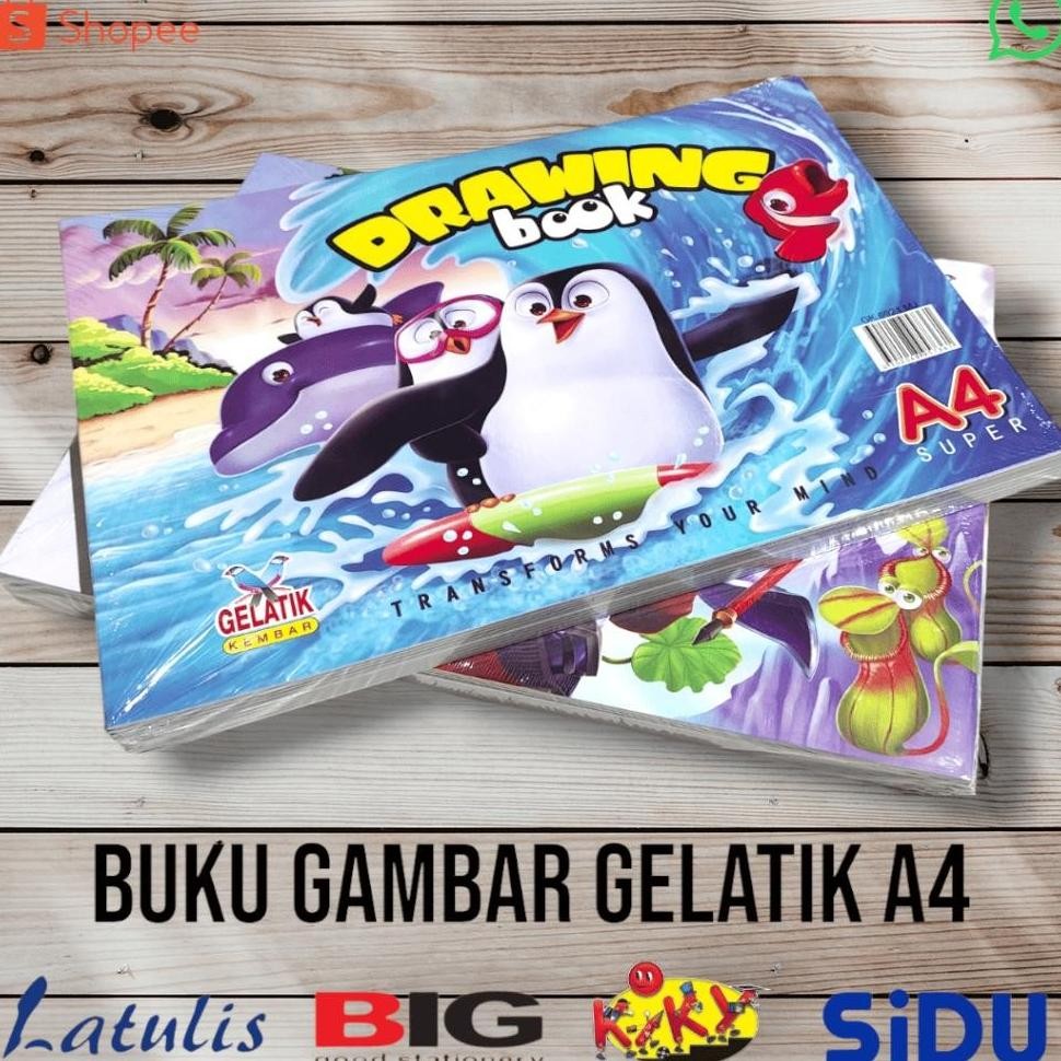 

Termurah Promo Buku Gambar 20X30 Gelatik A4 (10Buku) Termurah