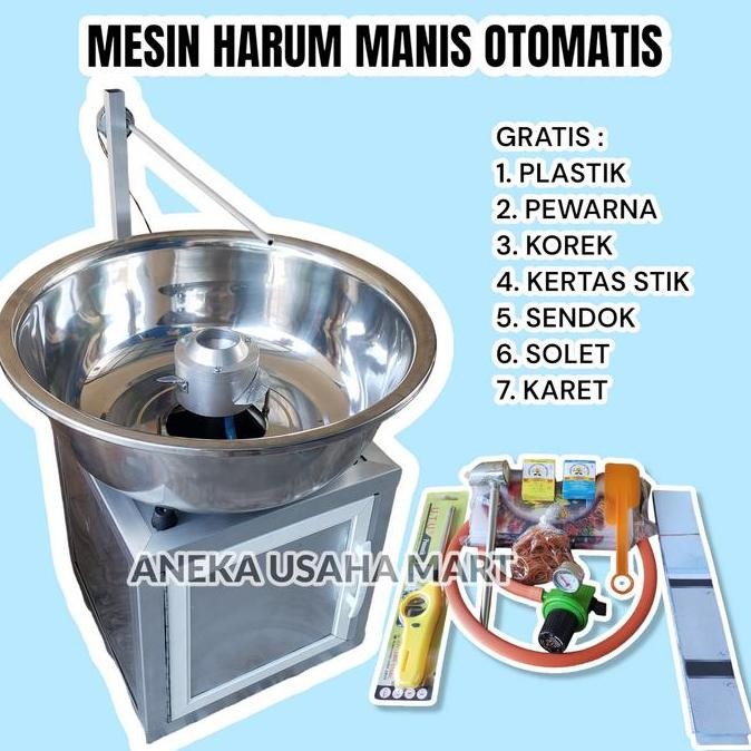 Mesin Harum Manis Lengkap Multifungsi Bisa Aki Bisa Listrik Tungku Stainless Kuningan Tembaga - Mesi