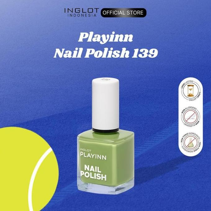 Promo Inglot Hot Summer Girl Sale] Playinn 139 Mint Green Nail Polish