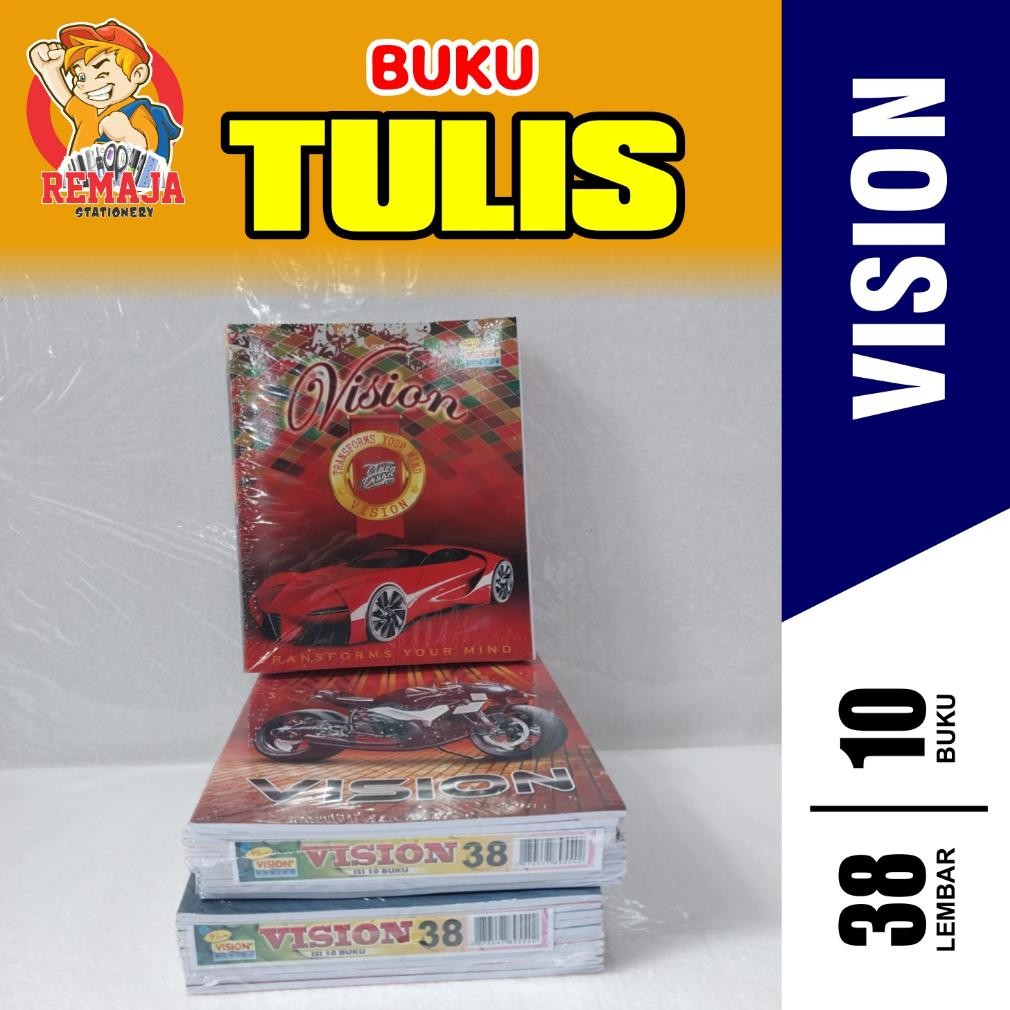 

Cod Buku Tulis Vision 38 Per Pack Isi 10 Buku Cod