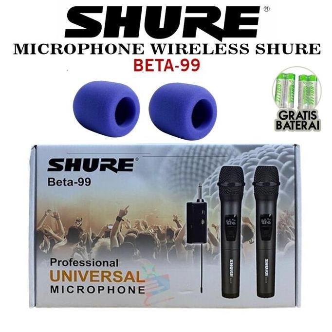 Mic Wireless Shure Beta 99 Handheld Beta99 / Mikrofon Shure - Putih