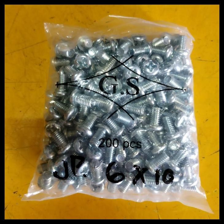 DISKON BAUT JP M 6 X 10 200 PCS 