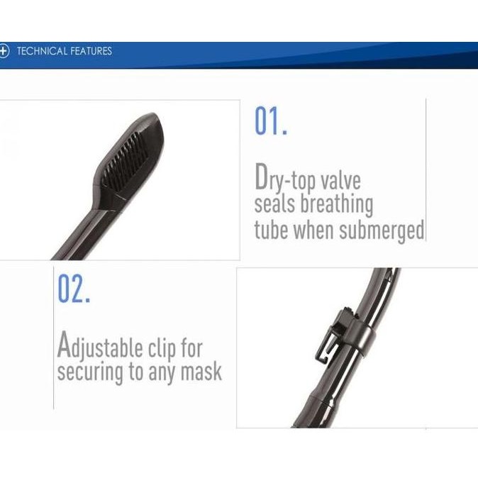 Combo Cressi Ms F1 / Kacamata Cressi F1 + Snorkel Cressi Dry Snorkling