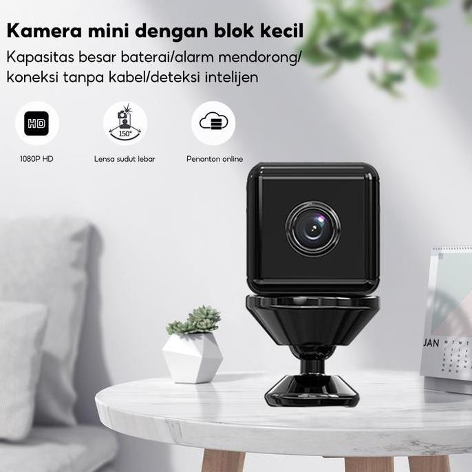 Bohlam Kamera Mini X6 Cctv Wifi Smart Camera Hd 1080P Kamera Cctv Jarak Jauh Lewat Jam Co