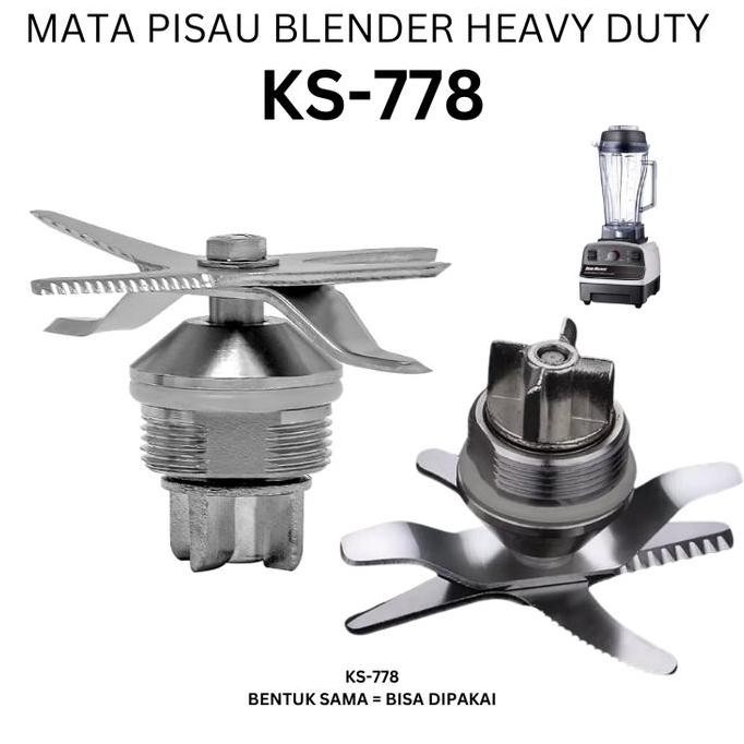 Mata Pisau Blender Heavy Duty Blade Bisa Untuk Getra Ks-778 Ks-10000 Ks 778 Ks 10000 Co