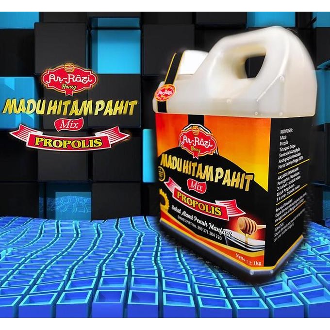 

Madu Super Hitam Pahit Plus Propolis Ar-Rozi 1Kg ( Multivitamin )