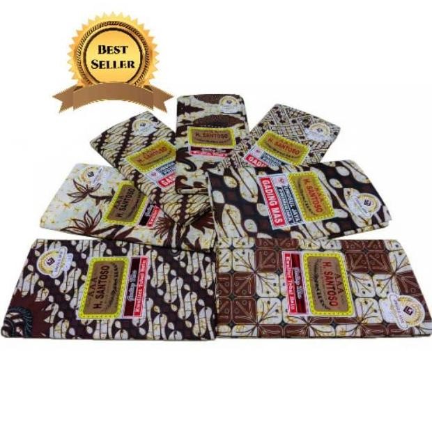 Jarik Batik Santoso Warna Gading Mas Kualitas Aaa /Jarik Batik Murah