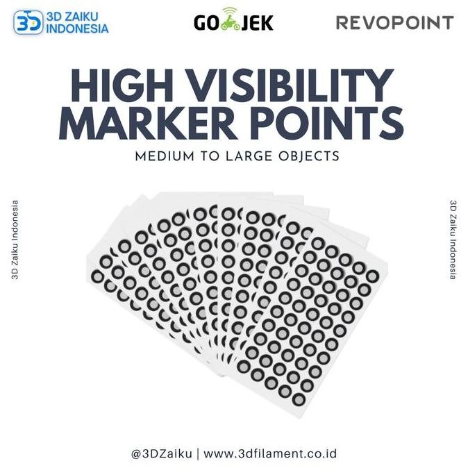 

Original Revopoint High Visibility Marker Points (Medium To Large Objects) Co