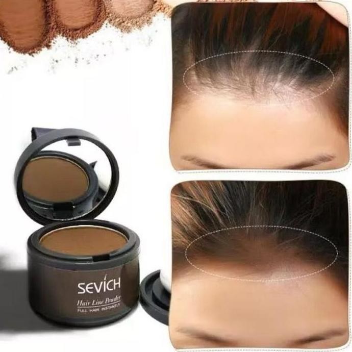 Sevich Hair Shadow Powder Bedak Penutup Uban / Garis Rambut / Botak / Penebal Rambut Instan