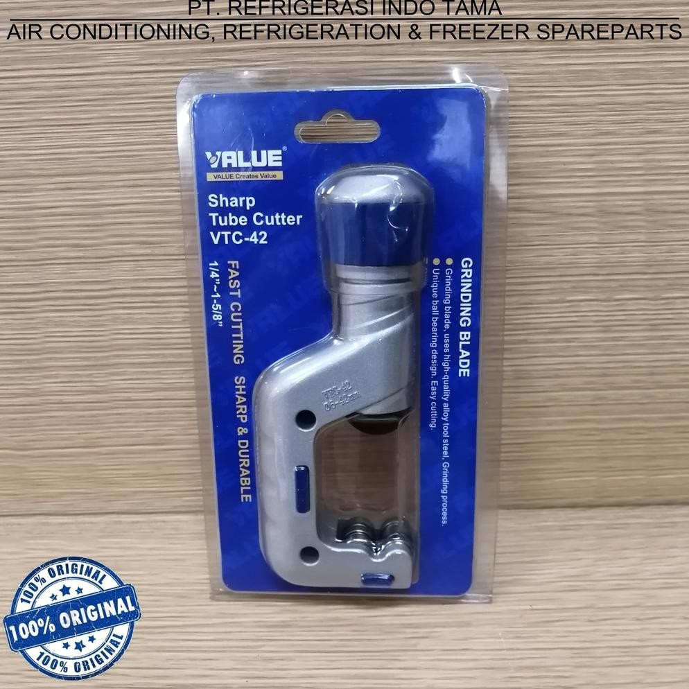

TUBE CUTTER VALUE VTC-42 1/4" - 1 5/8" - PEMOTONG PIPA TEMBAGA