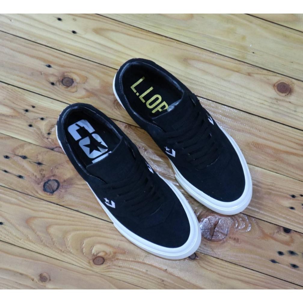 Rt-69 Ex45 Sepatu Converse Cons Louie Lopez Black Gum Size 39-43 Premium Quality Convers Lopez Hitam