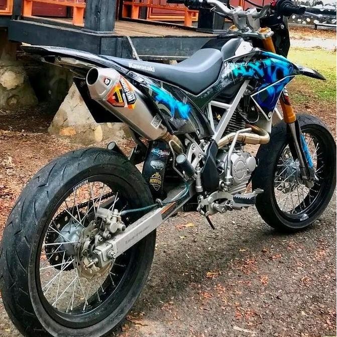 KNALPOT NORIFUMI ROCKET 4 KOMPETISI PNP WR 155 R CRF 150 L KLX 150 BFSE SUPERMOTO baut foto Motor Mo