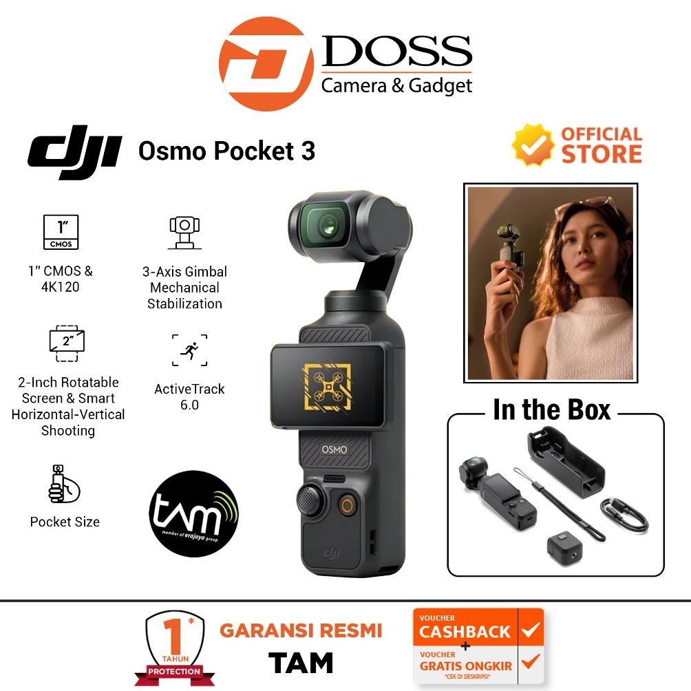 DJI Osmo Pocket 3 Action Camera DJI Pocket 3 Action Cam