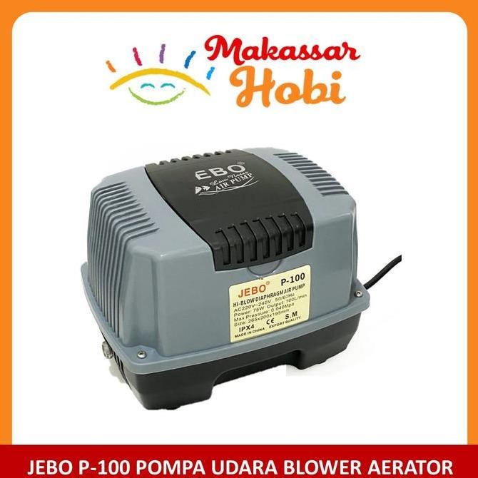 JEBO P-100 P100 POMPA UDARA BLOWER AERATOR HI BLOW DIAPHRAGM AIR PUMP ORIGINAL DAN TERPERCAYA