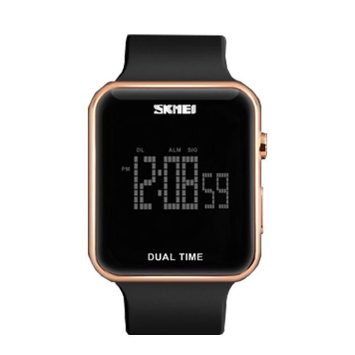 [Kecil Jam Tangan Pria Wanita Skmei 1271 Led Digital Sport  Rubber Kasual Watch Cq37
