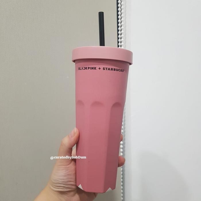 (Ready) Starbucks Blackpink Coffee Ground Tumbler Texa Rose Jisoo Jennie Lisa Bestseller