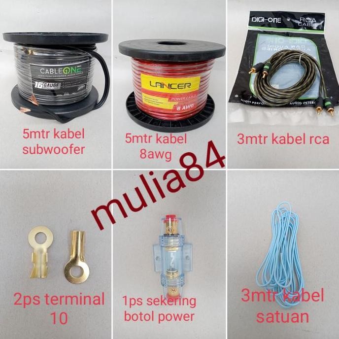 DR41>> kabel power audio,kabel set power audio subwoofer mobil