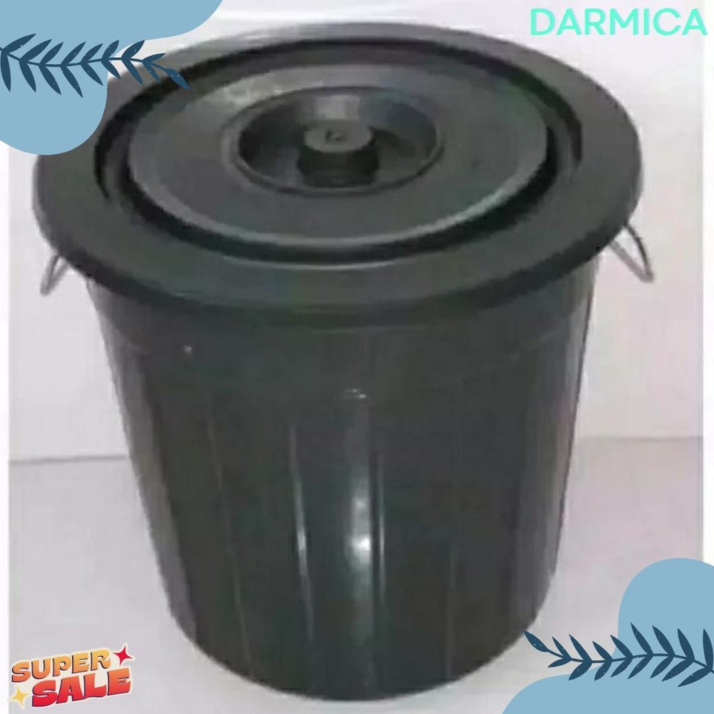 Promo Kilat Ember Plastik Warna Hitam 30 Liter Gagang Kuning Gratis Gayung