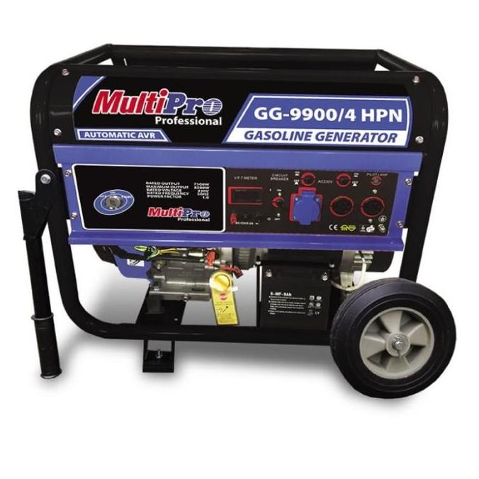 Mesin Genset Listrik Multipro Gg-9900/4 Hpn Gasoline Generator Gg 9900