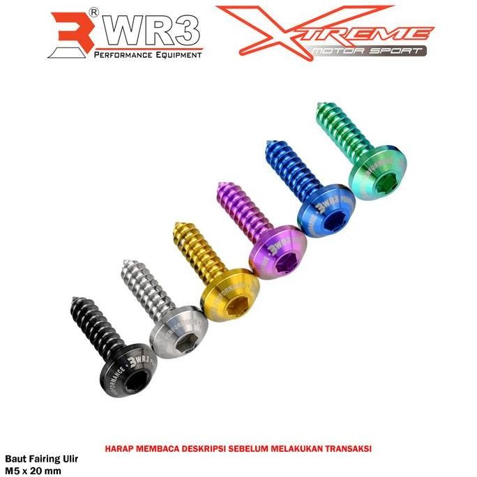 Paketan Baut Titanium Wr3 Body Fairing R15 / Cbr 150R 250Rr Cb 500X / Ninja H2 Z900 Versys 250 Zx10R