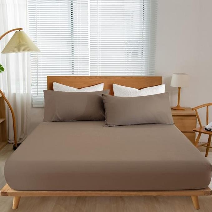 Informa Seprai Katun Fitted Sprei Seprai Aesthetic Seprei Sheet Set Bed Sheet Aksesoris Tempat Tidur