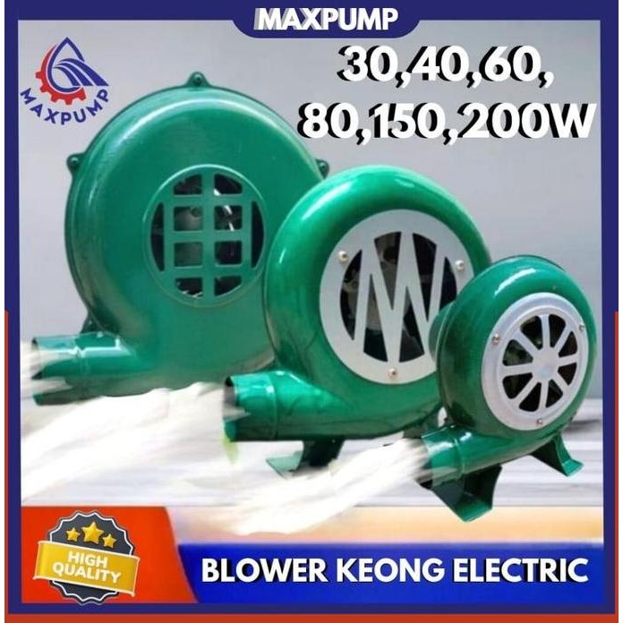 PROMO DISKON - MAXPUMP Blower Keong Electric 0W-200W Kipas Angin Duduk Mesin Blower ." Besi Hijau Tu