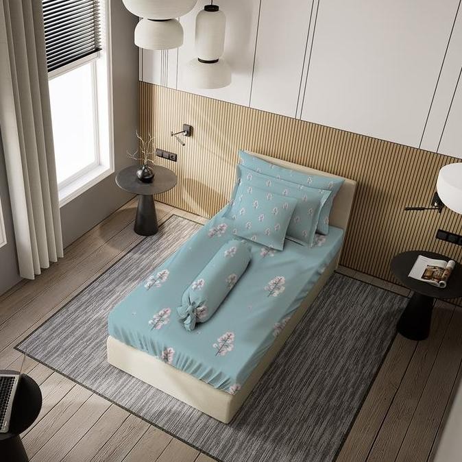 Sprei Nyenyak Sakura - 180x200x20 / 160x200x20 / 120x200x20