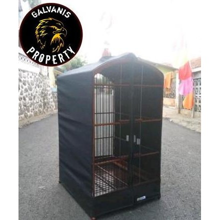 BEBAS ONGKIR - kerodong / krodong transparan kotak 2 sisi / krodong sangkar