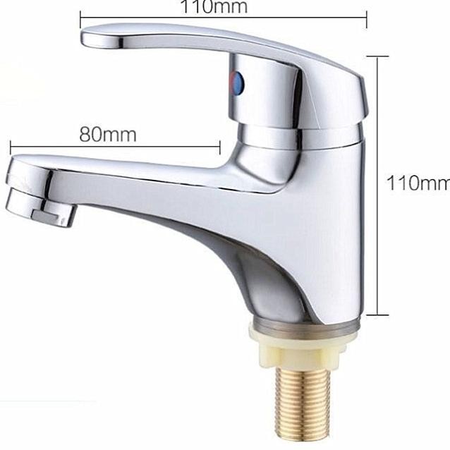 Stainless Keran Wastafel Cuci Tangan Air Dingin Kran Cuci Muka Model Toto aSt