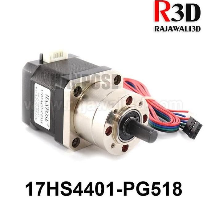Nema 17 Stepper Motor 17HS4401+PG518 1.7A 168N.cm Planetary GearBox