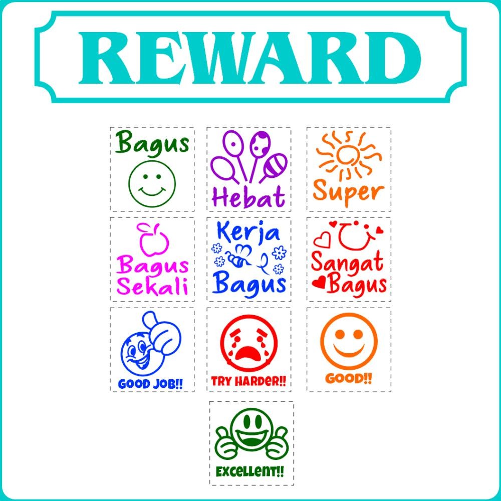 

Ede-78 Stempel Nilai Guru / Penilaian / Koreksi / Checked / Reward Siswa Murid Sekolah Ede-78