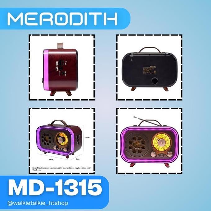 Radio 1315Bt Fm/Am/Sw Retro Klasik Portabel Speaker Bluetooth Radio Cas | Listrik | Speaker Jadul Ra