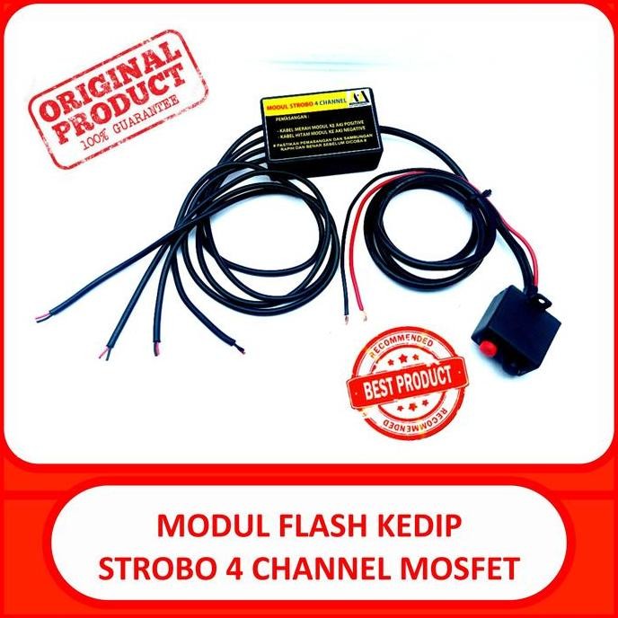 MODUL STROBO 4 CHANNEL 12 MODE MOSFET ORIGINAL DAN TERPERCAYA
