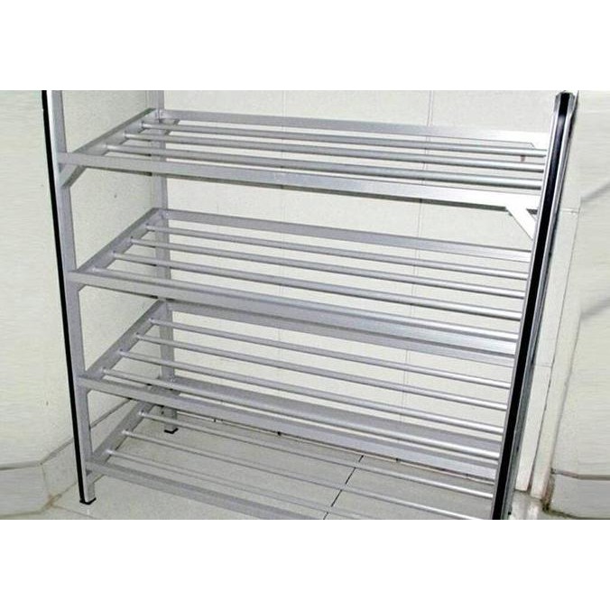 Rak Sepatu Aluminium Susun 4