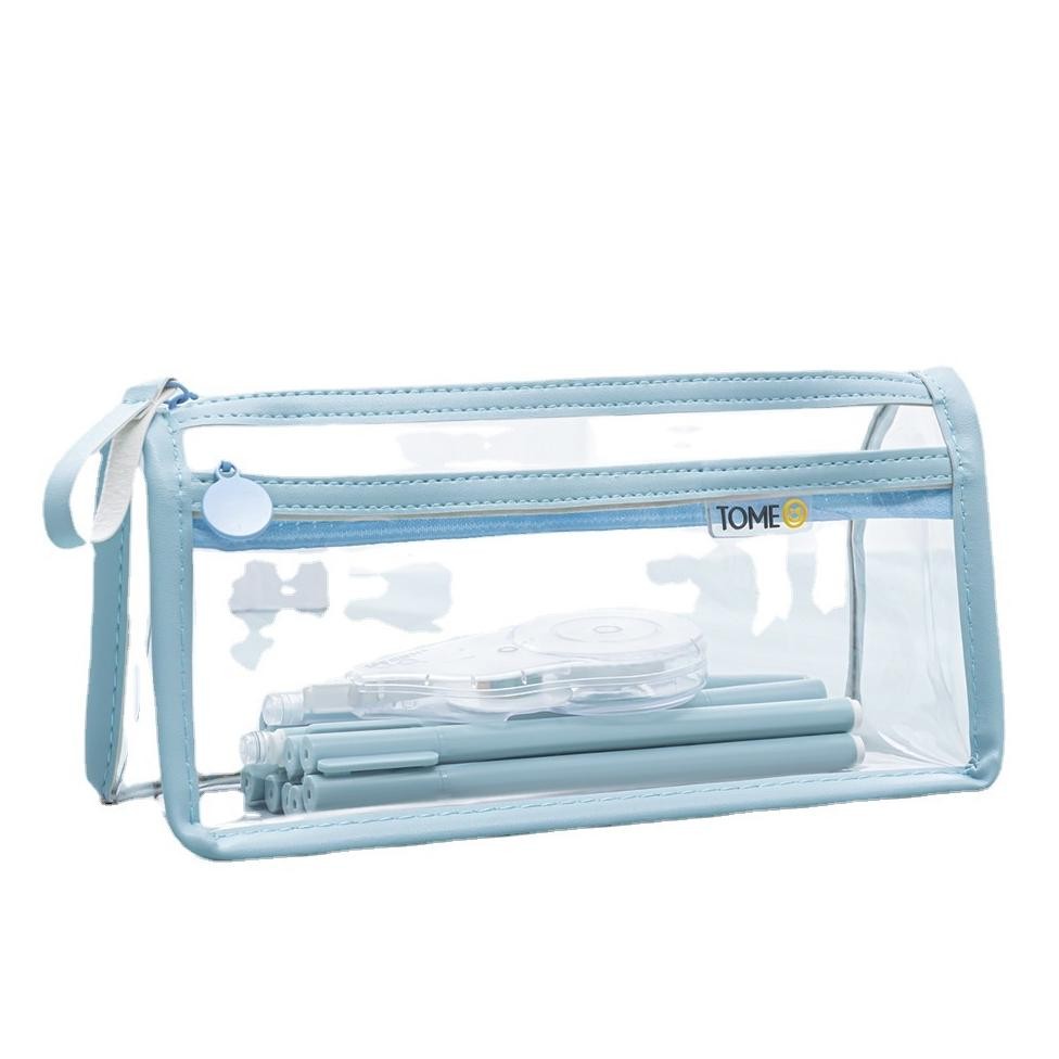 

Hj-43 Kotak Pensil Anak Perempuan Korean Style,Tpu Kotak Pensil Bening Transparan,Tempat Pensil Sekolah,Pensil Case Transparant