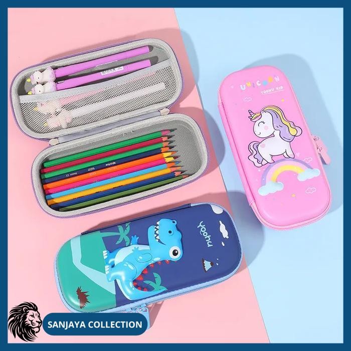 

3D TIMBUL ALAT TULIS ANAK MOTIF KTER TEMPAT PENSIL PENCIL PULPEN BEST PRODUK