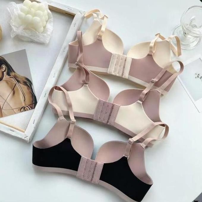 Fairygirl.id Set Bra+Celana dalam wanita Sexy Fashion Korea Gym Olahraga Bh Women Tanpa Kawat Murah 