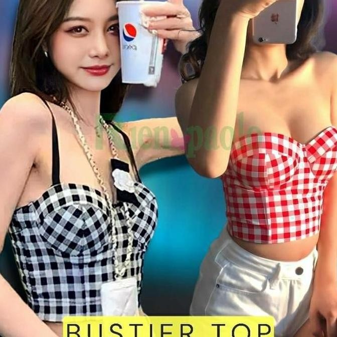 Premium Bra Korset Kamisol Bustier Top BH Set Sexy Hot Lingerie Camisol Kawat Motif Bordir Bunga Tra