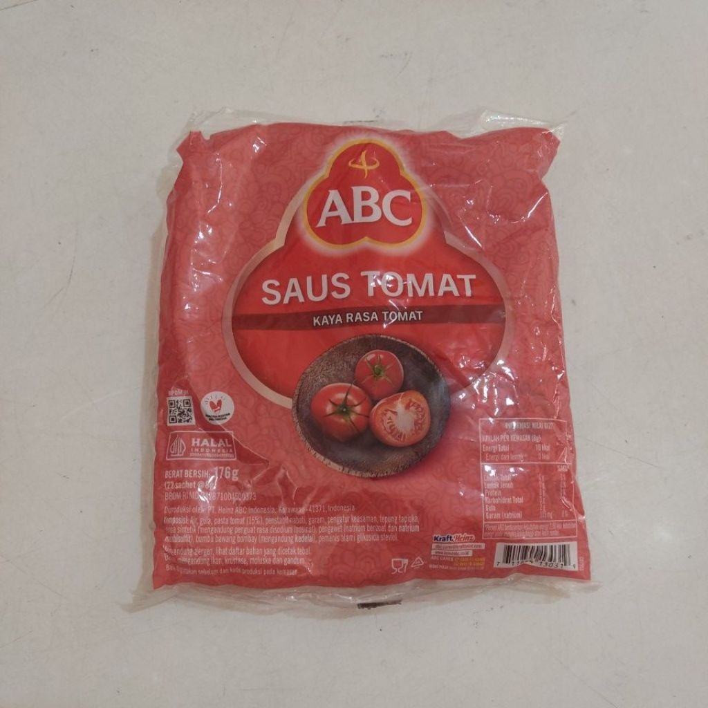 

Abc saus Tomat Sachet isi 22