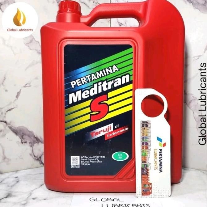 TERMURAH - Pertamina Meditran S 40 SAE-40 10 Liter (Oli Mesin Diesel/ Solar Mineral)